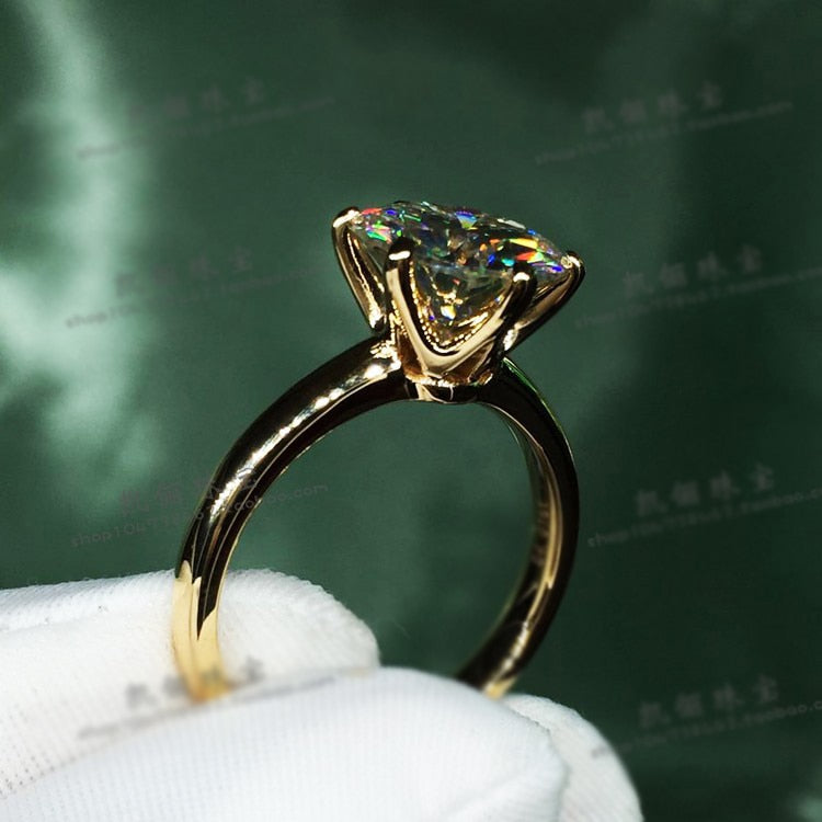 18K Yellow Gold Color Ring