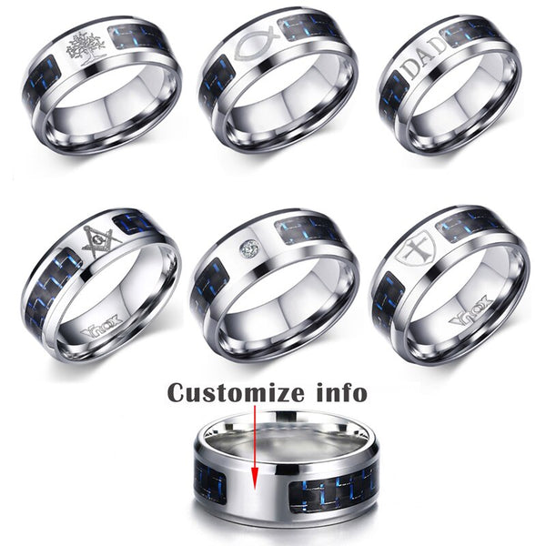 Fashion Men's Ring Magic Wear NFC Smart Ring Finger Digital Ring for  Android phones with functional couple stainless steel ring