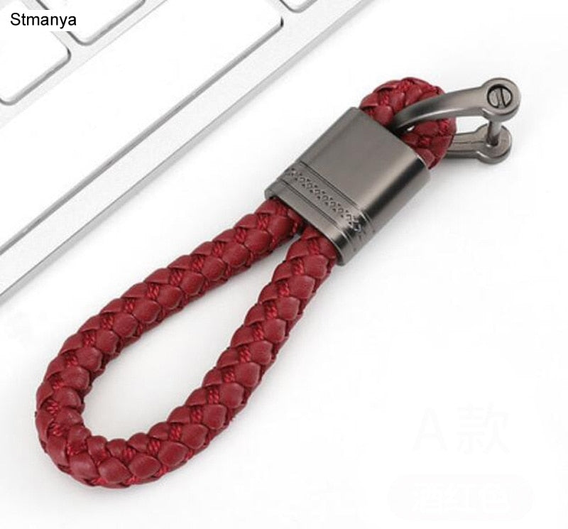 hand-woven leather Car Key Ring