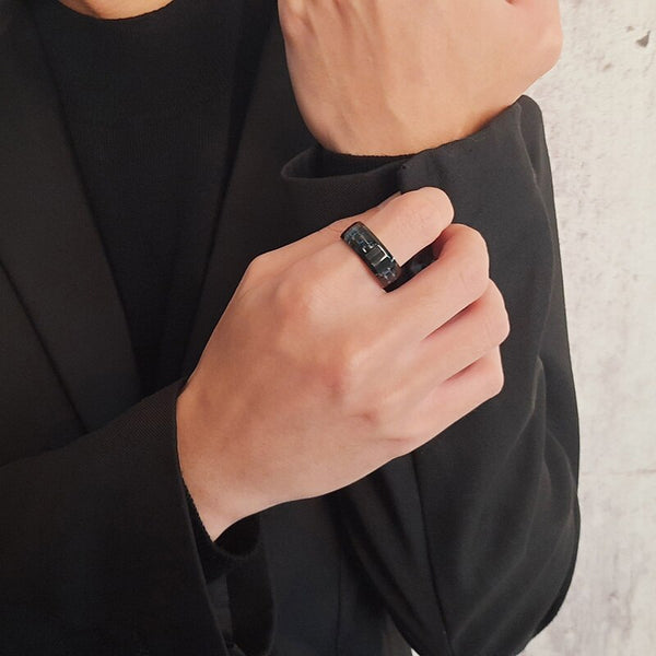 Fashion Men's Ring Magic Wear Nfc Smart Ring Finger Digital Ring