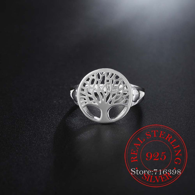 925 Sterling Silver Rings Tree of Life Classic