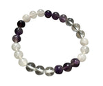 Amavida Amethyst, Rose Quartz & Clear Quartz Bracelet