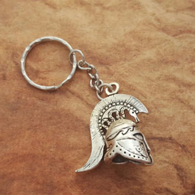 Spartan Warrior Helmet Keychain