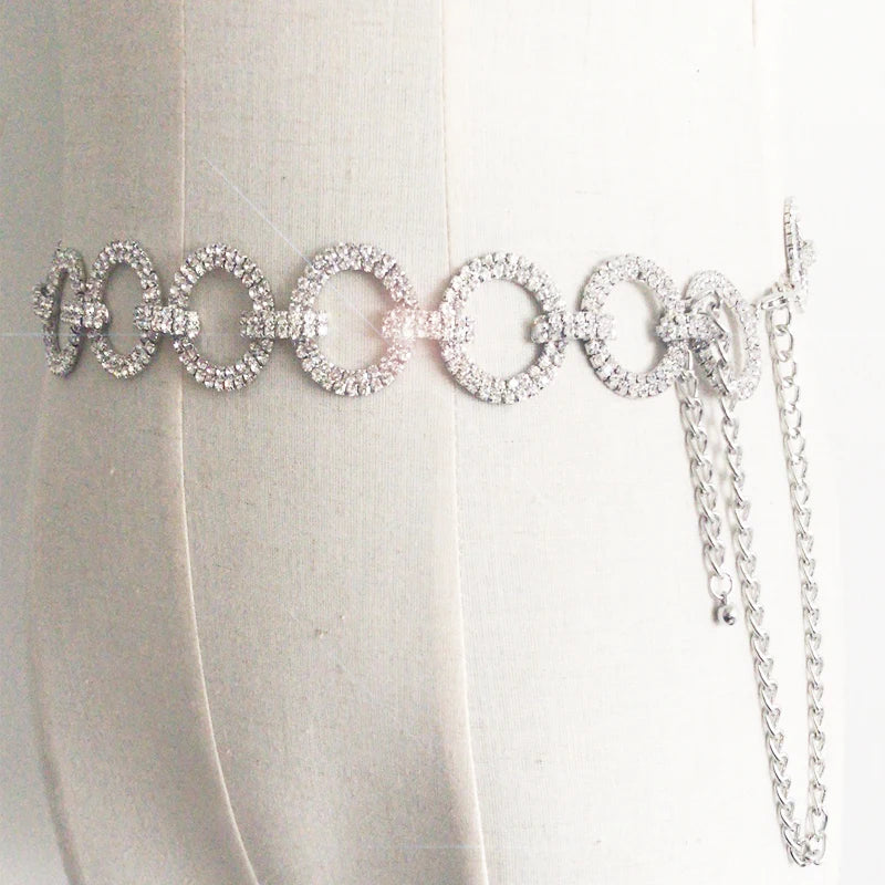 Luxury Silver Tassel Chain Belt - Perfect for Brides