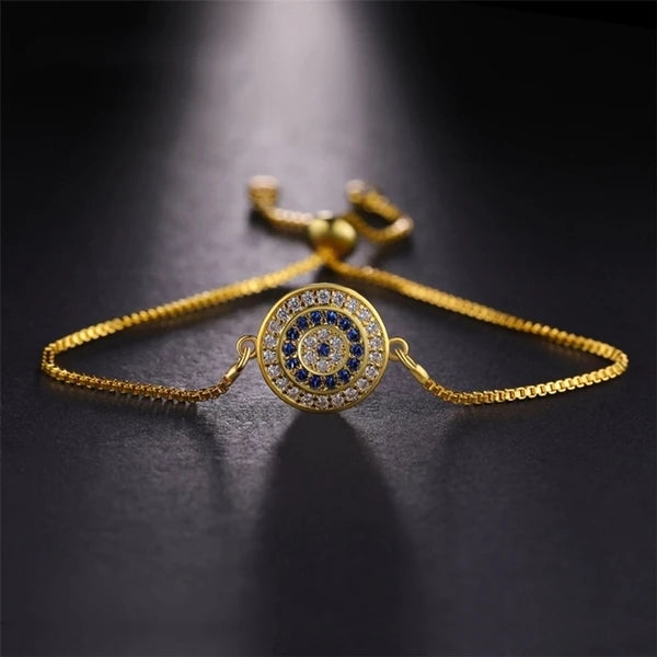 Turkish Evil Eye Bracelet – Zircon Greek Eye Charm