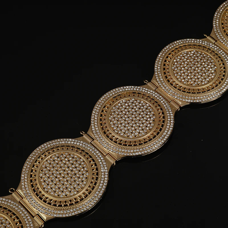 Moroccan Round Crystal Belt