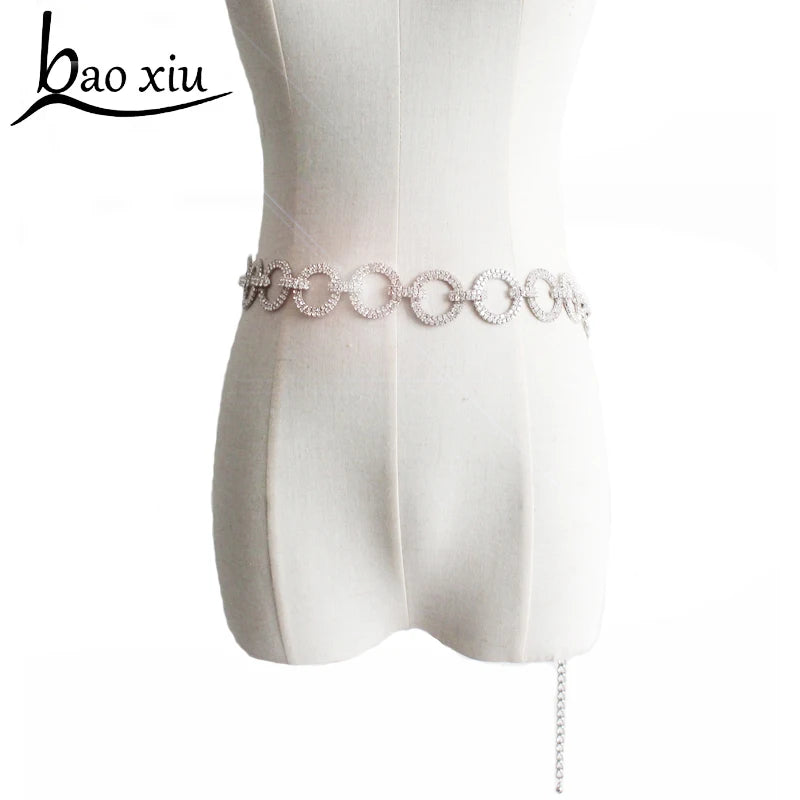 Luxury Silver Tassel Chain Belt - Perfect for Brides