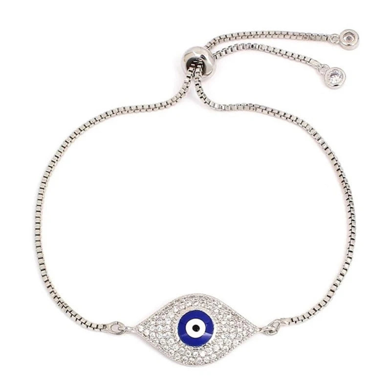 Turkish Evil Eye Bracelet – Zircon Greek Eye Charm