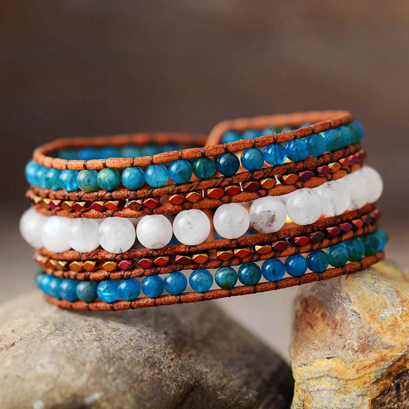Luxury Leather Wrap Bracelet 