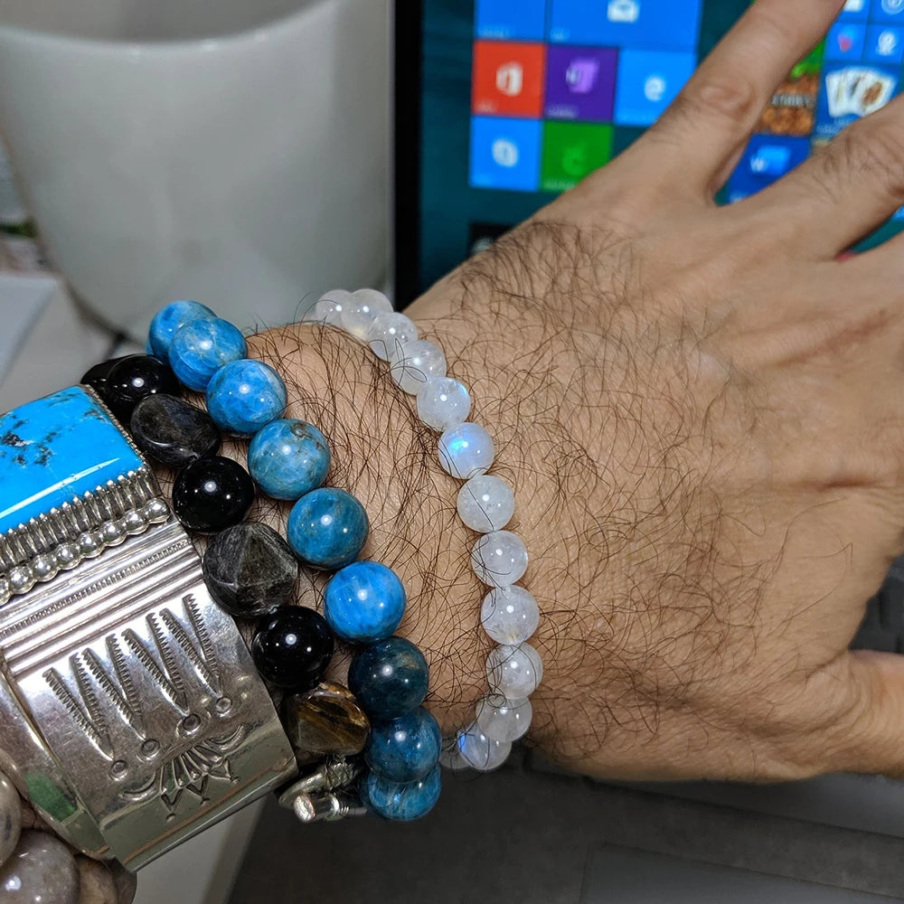  Moonstone Bead Bracelet