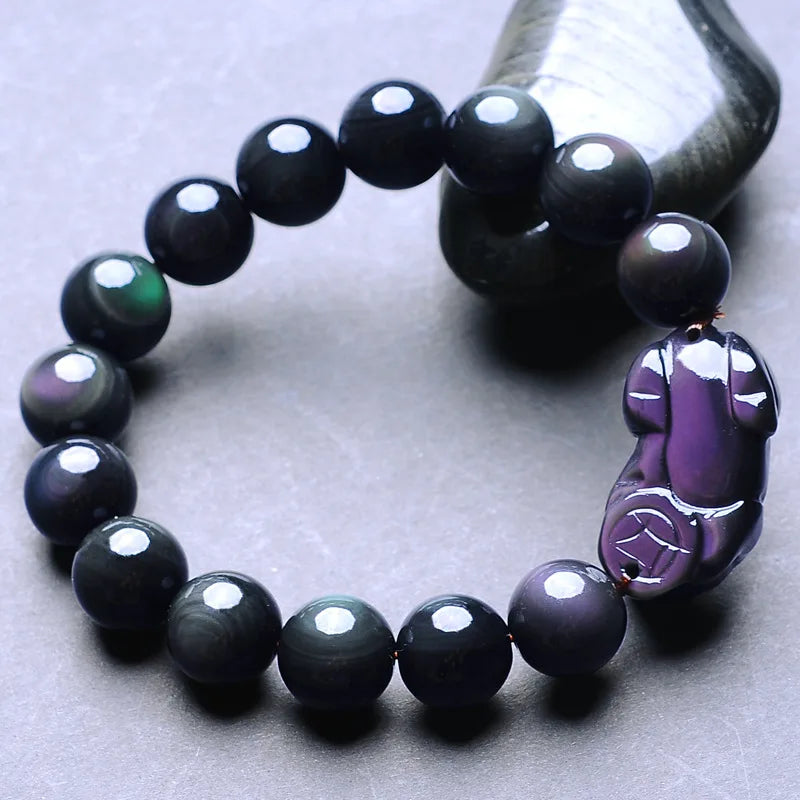 Obsidian Pixiu Bracelet