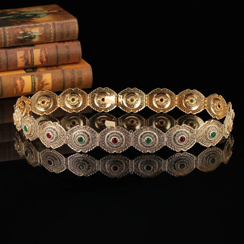 European Hollow Flower Waist Chain