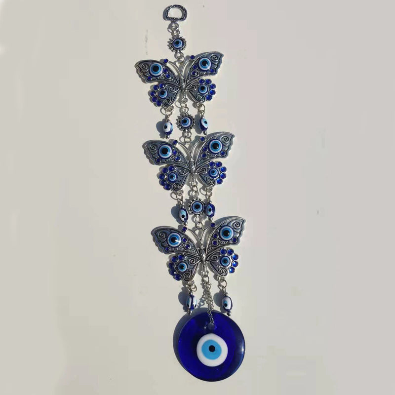 Turkish Blue Evil Eye Wall Hanging Amulet for Protection
