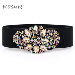 Luxury Diamond Wide Waist Belt - Stunning & Chic