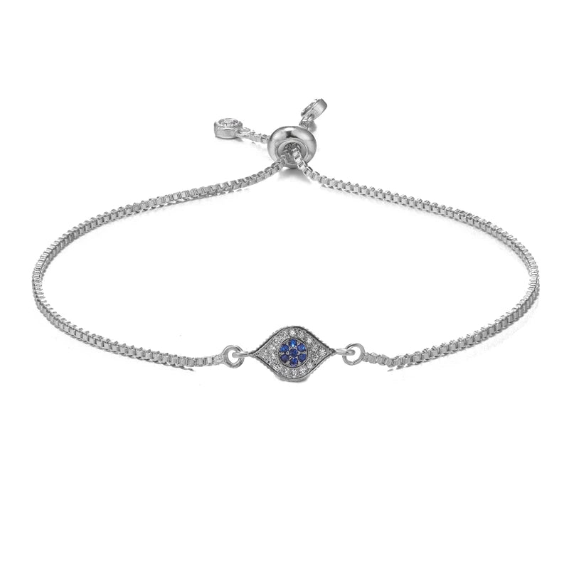 Turkish Evil Eye Bracelet – Zircon Greek Eye Charm