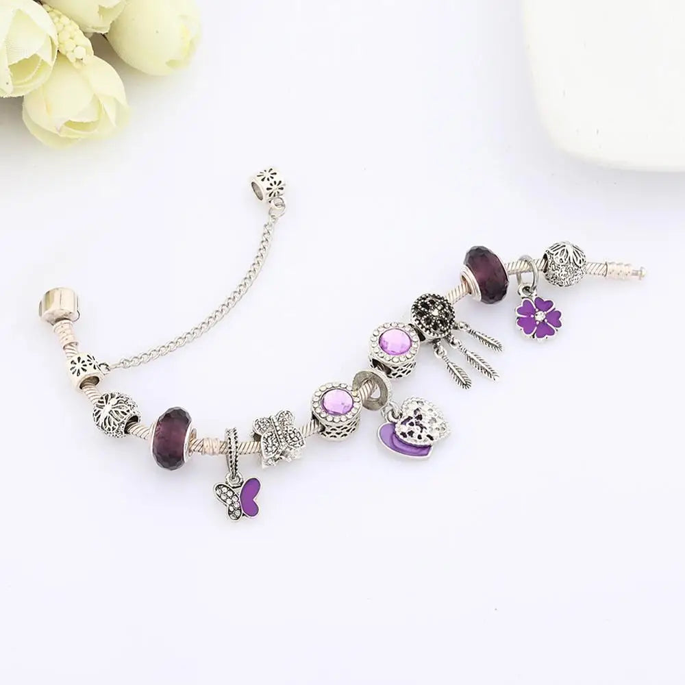 Pendant Charm Bracelet with Dream Catcher