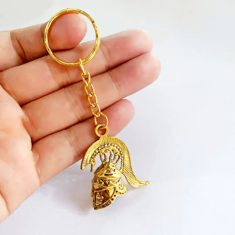 Spartan Warrior Helmet Keychain