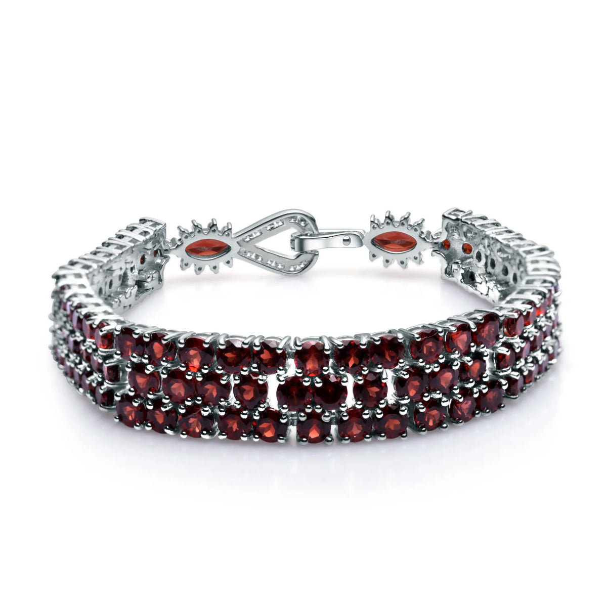 GEM’S BALLET Natural Red Garnet Bracelet