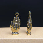 Vintage Brass Buddha Keychain