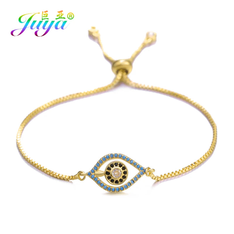 Turkish Evil Eye Bracelet – Zircon Greek Eye Charm