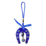 Turkish Blue Evil Eye Horseshoe Resin Amulet