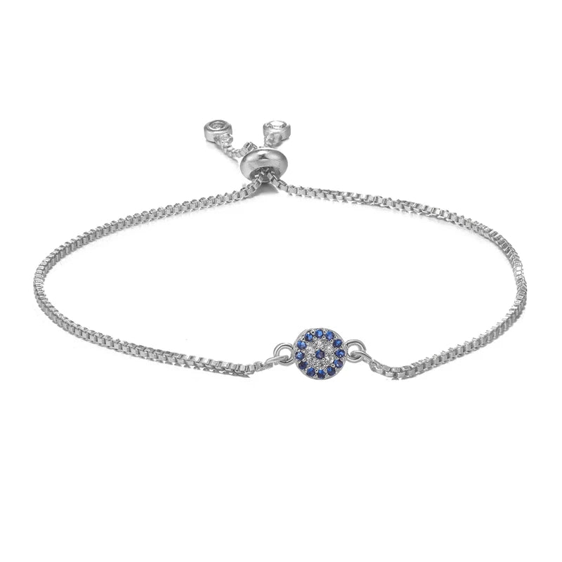 Turkish Evil Eye Bracelet – Zircon Greek Eye Charm