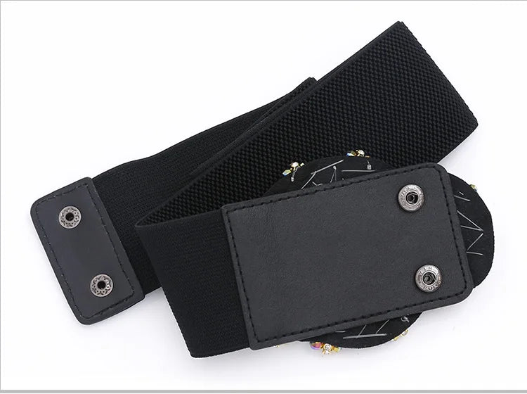 Luxury Diamond Wide Waist Belt