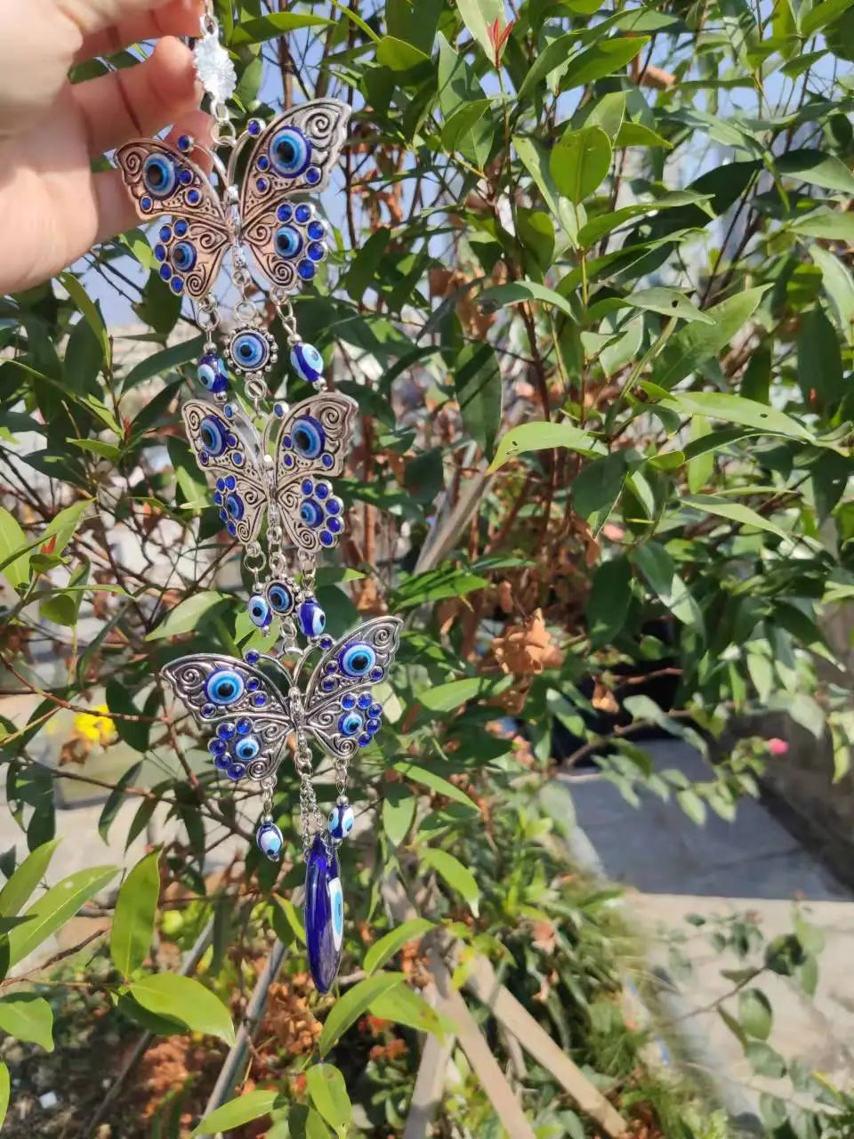 Turkish Blue Evil Eye Wall Hanging Amulet for Protection