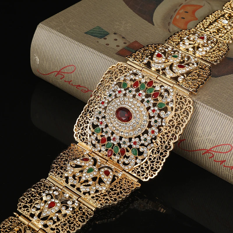 Gold Rhinestone Belt 