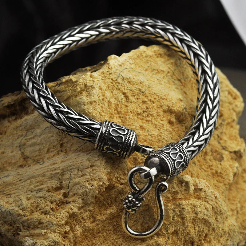 Antique Viking Sterling Silver Men’s Bracelet