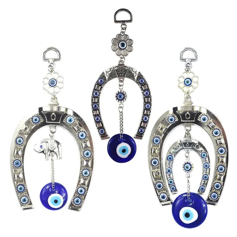 Horseshoe Elephant Amulet Wall Decor