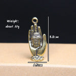 Vintage Brass Buddha Keychain