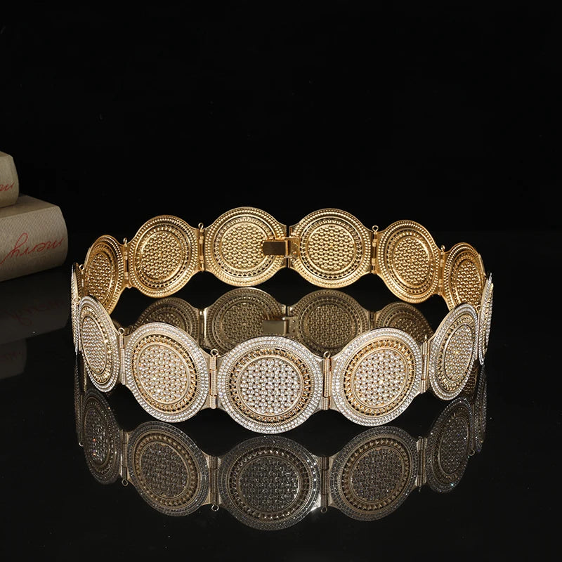 Moroccan Round Crystal Belt
