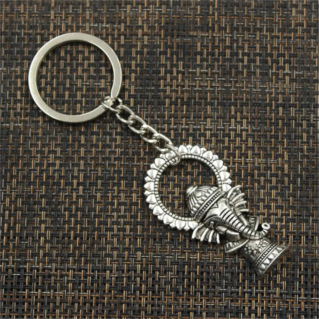 Vintage Ganesha Elephant Keychain