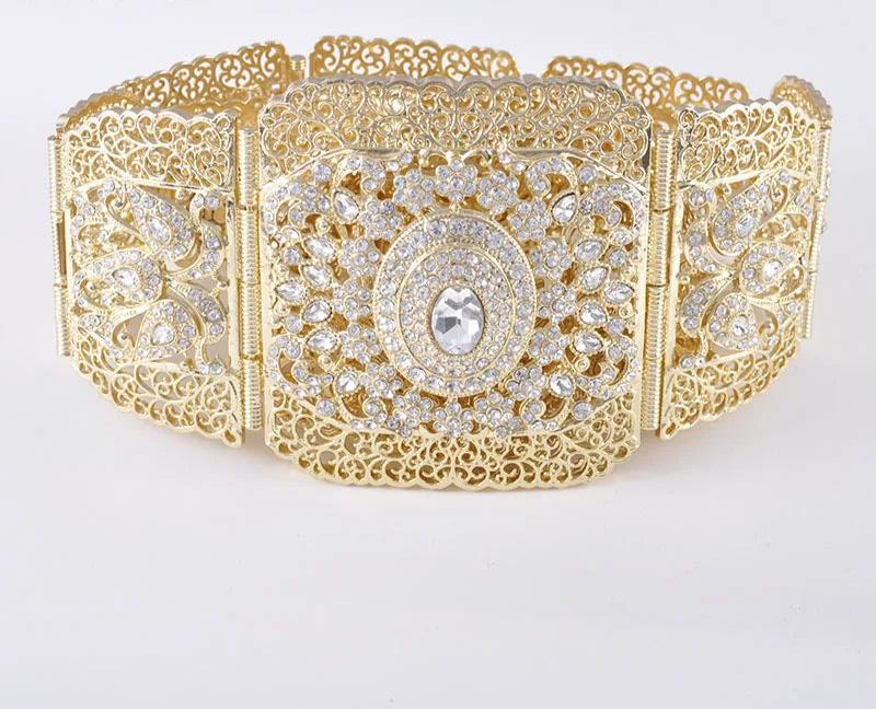 Gold Rhinestone Belt 