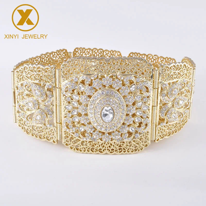 Exquisite Gold Rhinestone Belt - Perfect Gift for Any Occasion