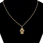 Filigree Hamsa Hand Gold Protection