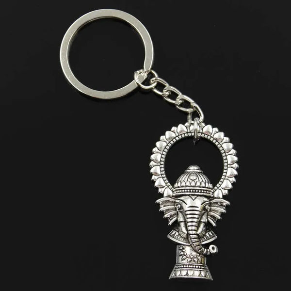 Vintage Ganesha Elephant Keychain