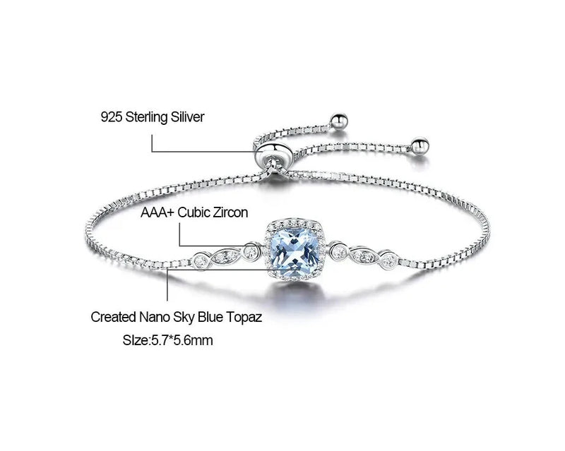 Zircon 925 Sterling Silver Bracelet