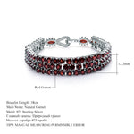 GEM’S BALLET Natural Red Garnet Bracelet
