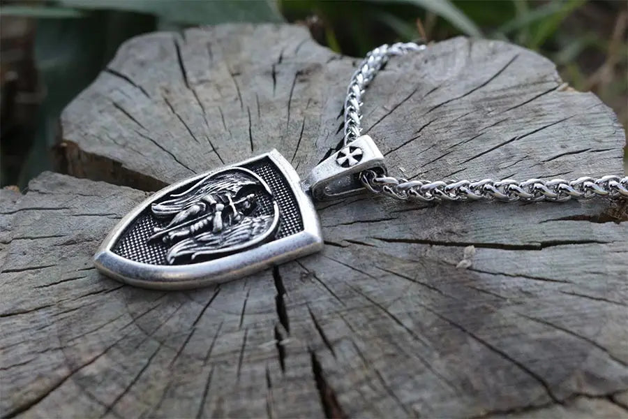Men's Archangel St. Michael Wing Necklace