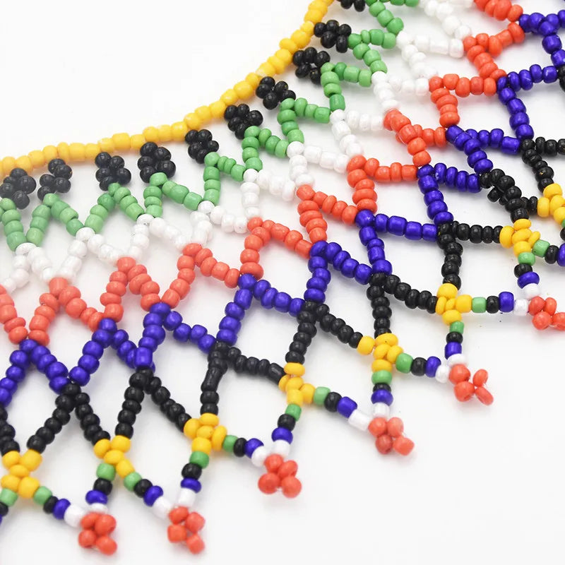 Multicolor Resin Beads Choker