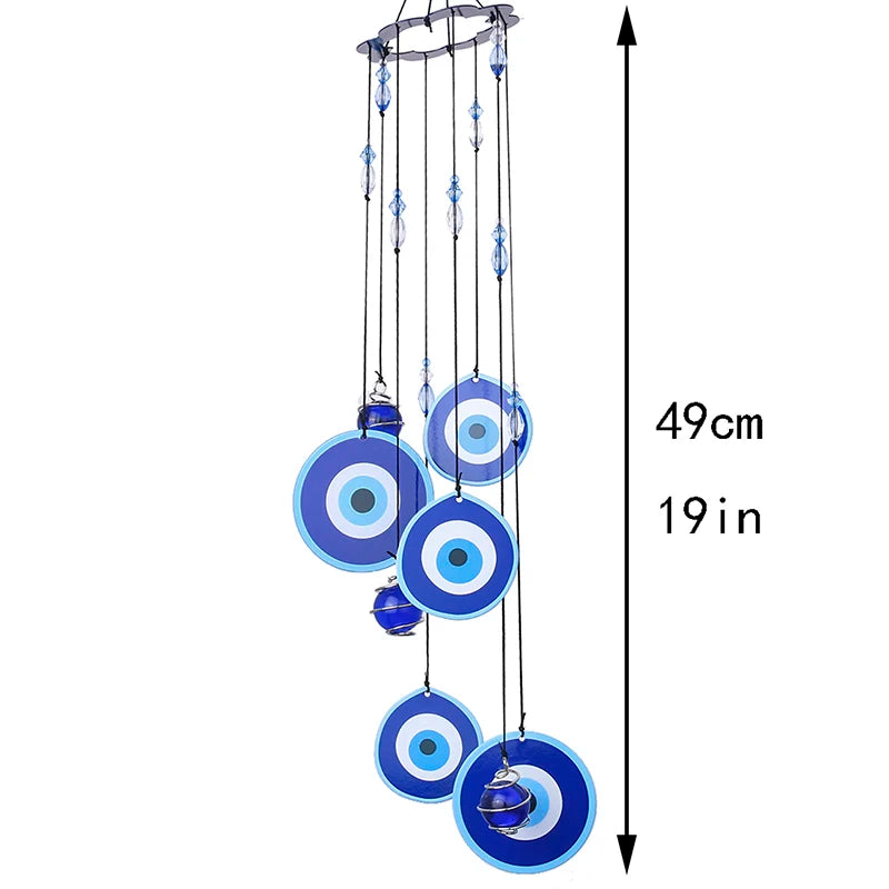 Blue Evil Eye Wind Chime