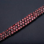 GEM’S BALLET Natural Red Garnet Bracelet