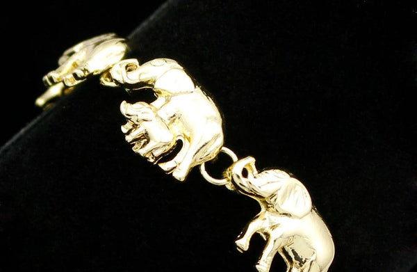 Silver Plated Elephant Bracelet