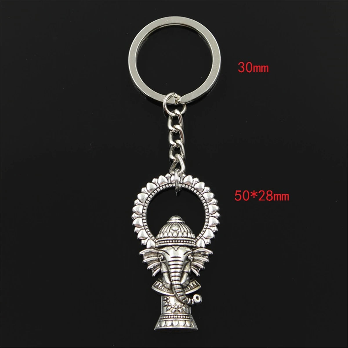 Vintage Ganesha Elephant Keychain