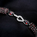 GEM’S BALLET Natural Red Garnet Bracelet