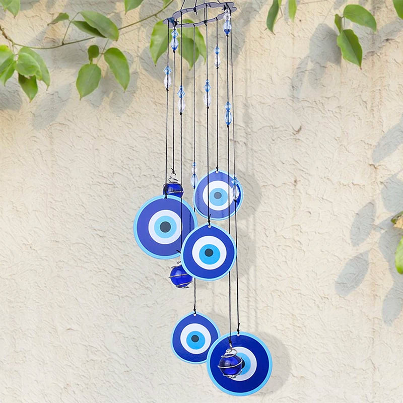 Blue Evil Eye Wind Chime