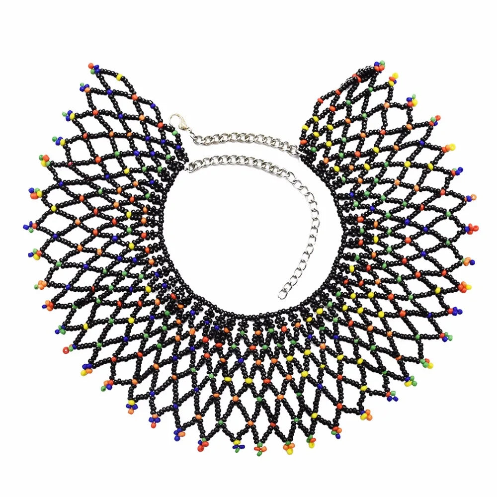 Multicolor Resin Beads Choker