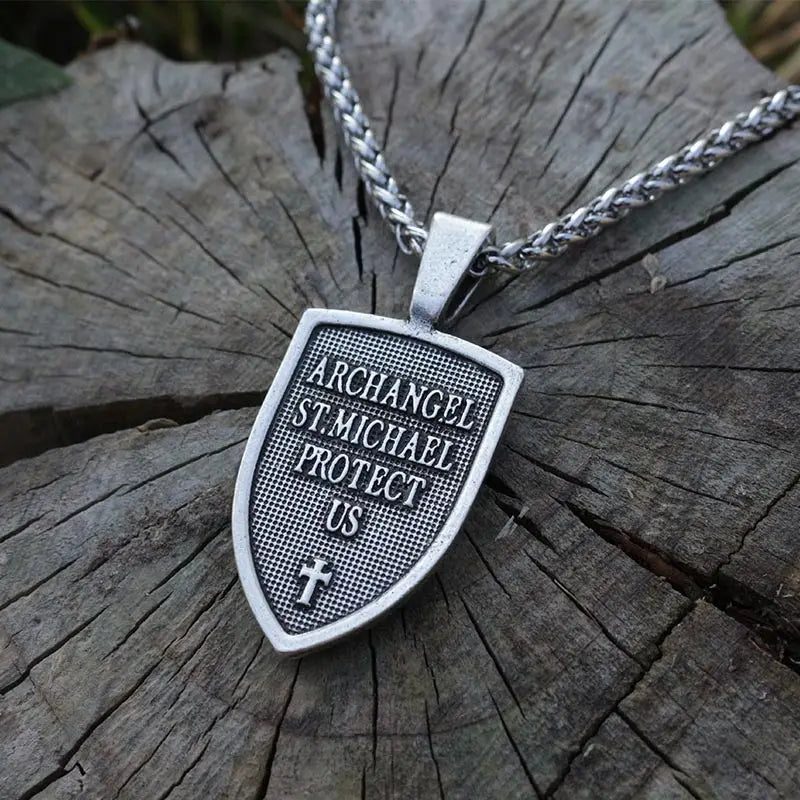 Men's Archangel St. Michael Wing Necklace